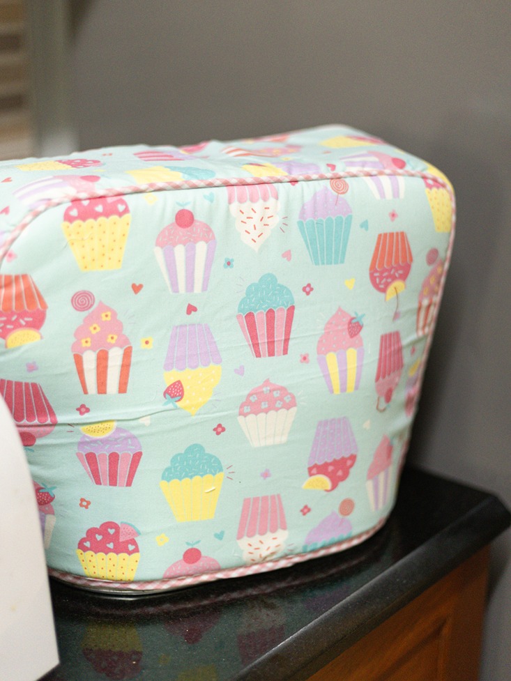 Toaster Cover - Pink and blue cupcake themed