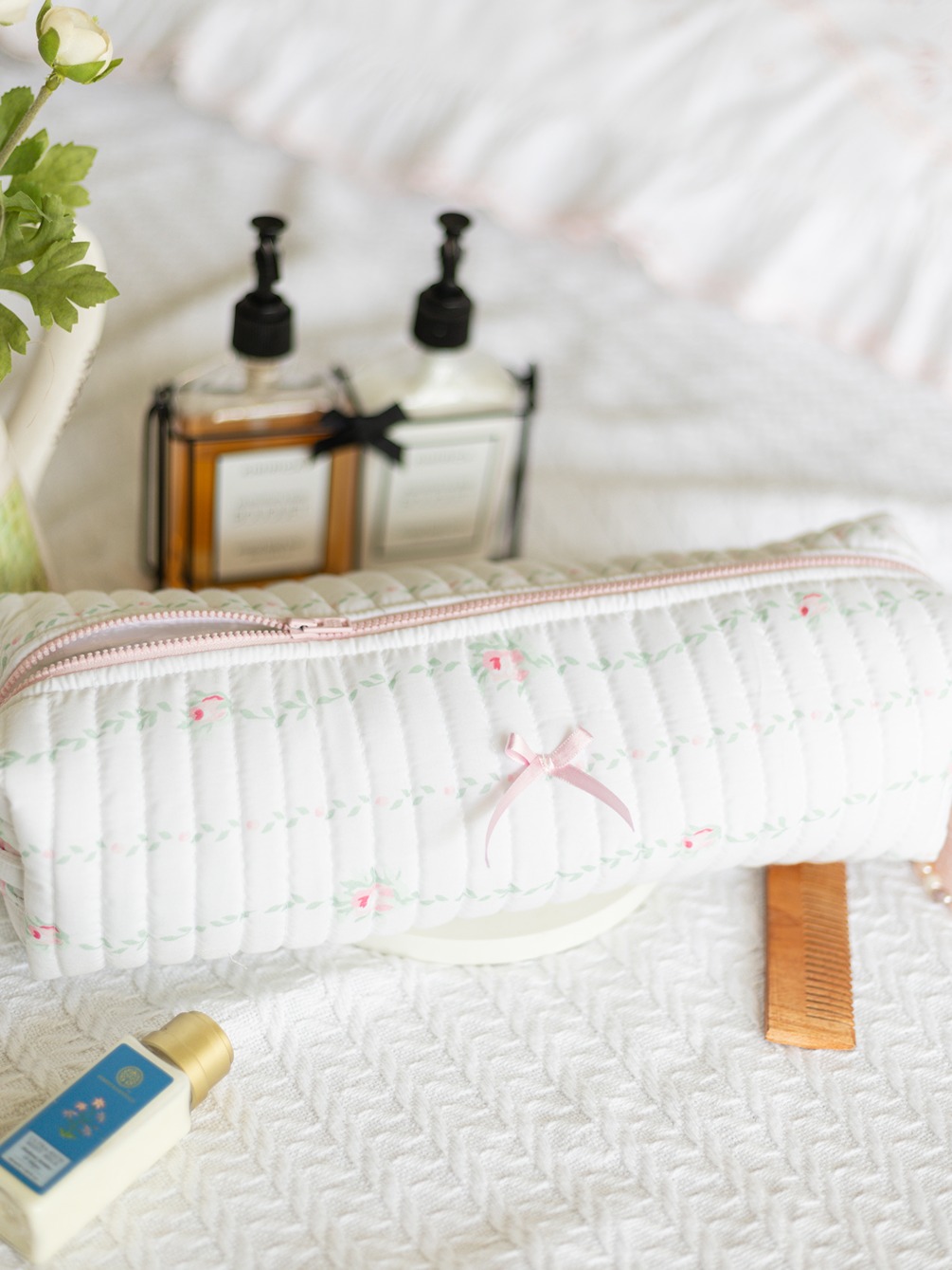 Multipurpose / Hair Iron Pouches - Rosevine Whisper (Long size: 14