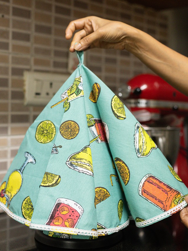 Round Appliance Cover (For Mixies, Kettles etc ) - Cocktail Themed