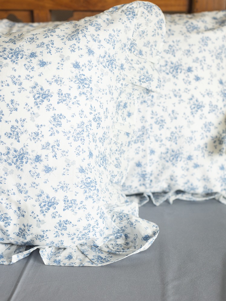 Pillow Covers - Whispering Blue Florals (Set of 2 units)