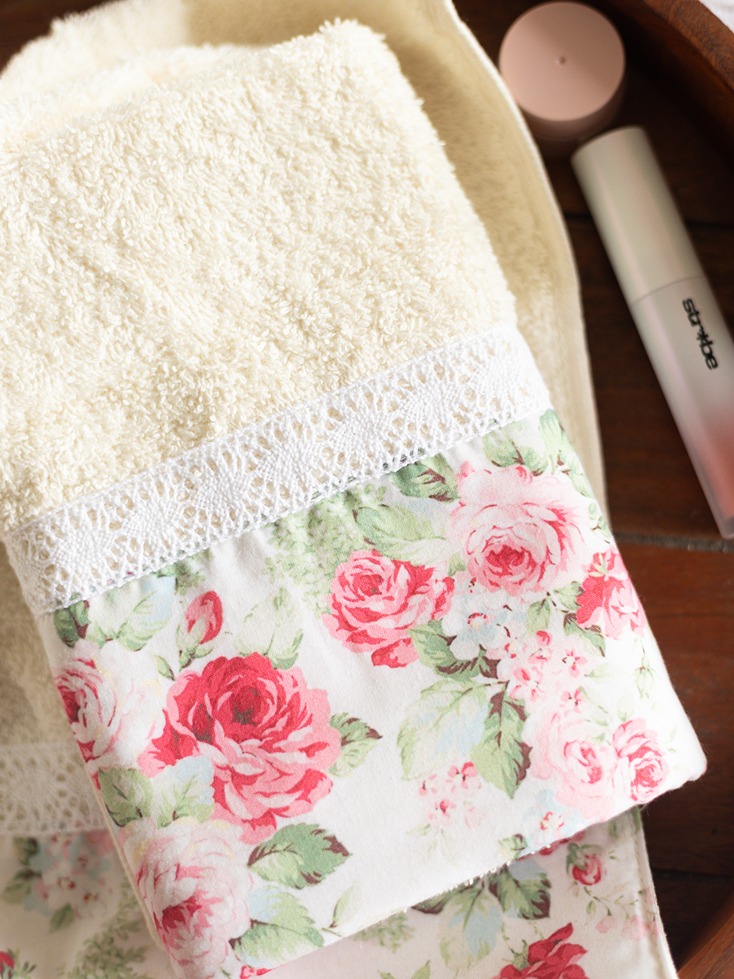 Hand Towel - Eternal Rose Collection - Cream (Size: 16