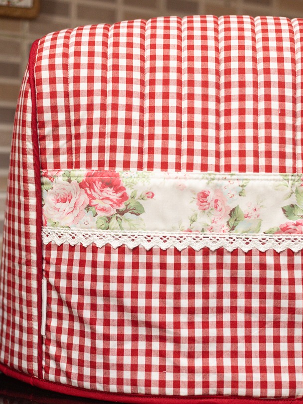 Kitchen Aid Cover - Red Gingham - Eternal Rose Collection 