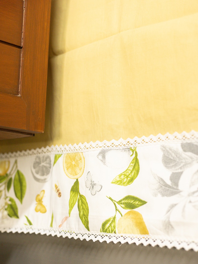 Fridge Top Cover - Yellow - Lemon themed (Size: Large / Medium)