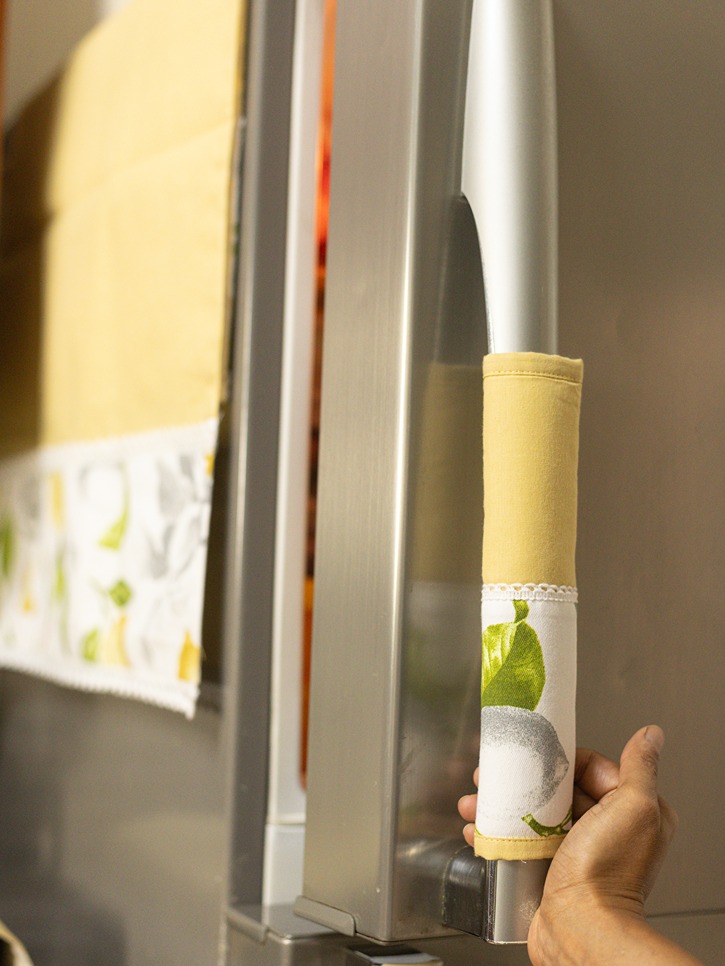 Fridge Handle Covers - Yellow - Lemon Themed (set of 2)