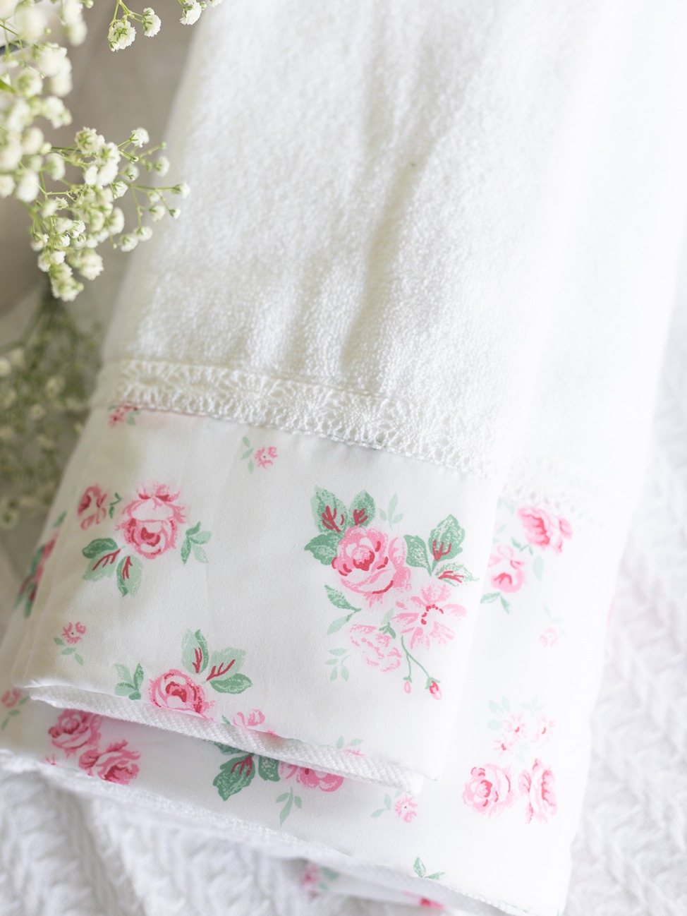 Bath & Hand Towel Set - Floral Bliss