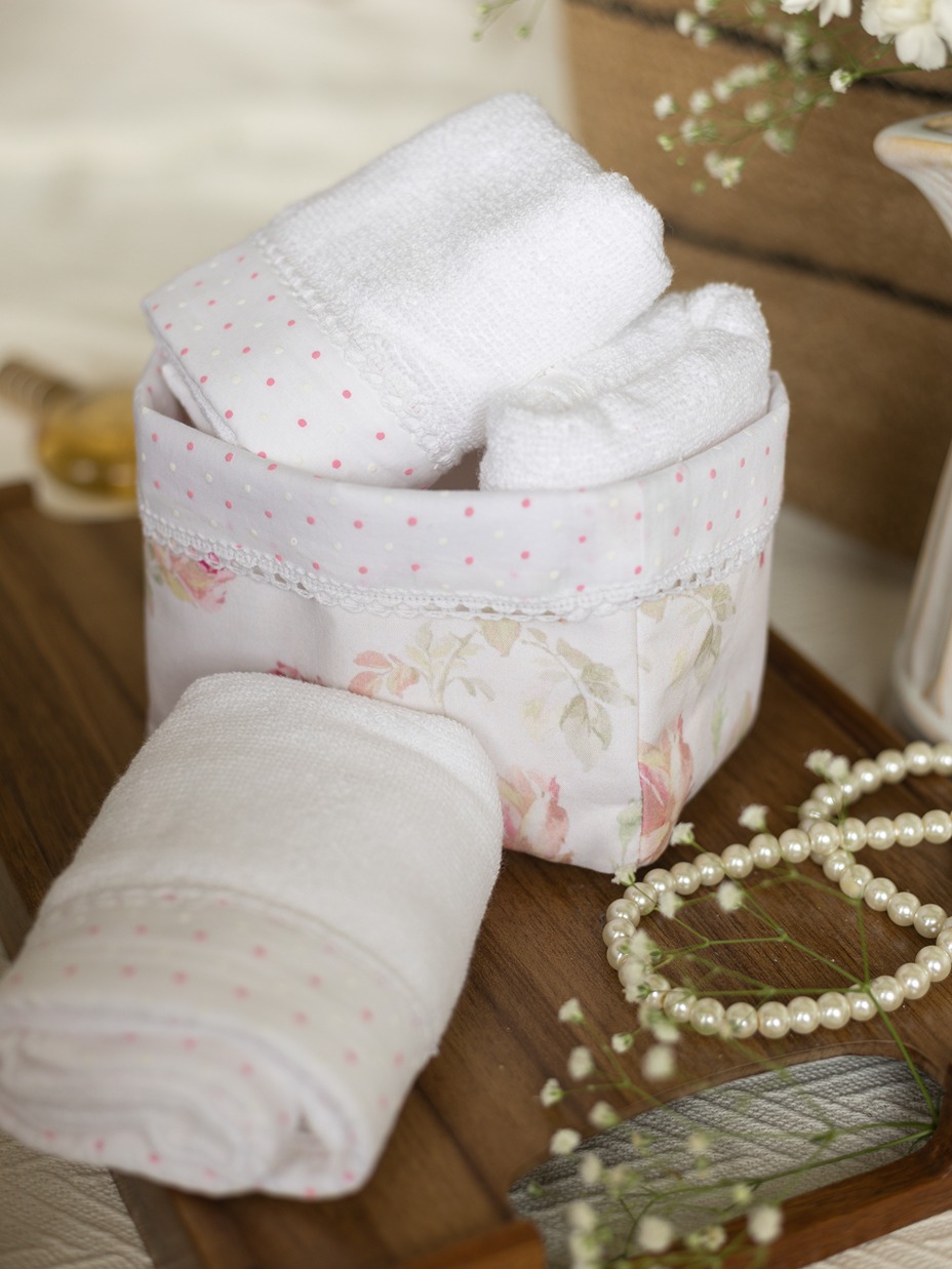 Basket Towel Set - Blush and Bloom