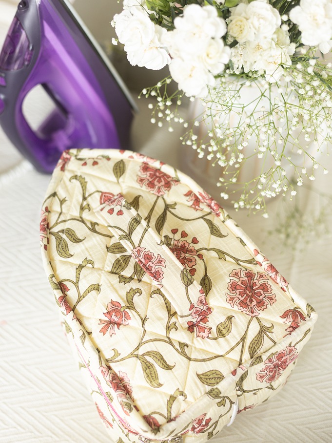 Iron Box Cover - Vintage Carnation