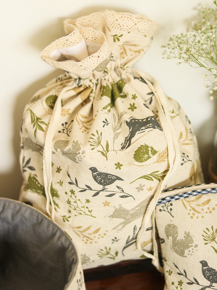 Drawstring Bag - Woodlands (Size: 12